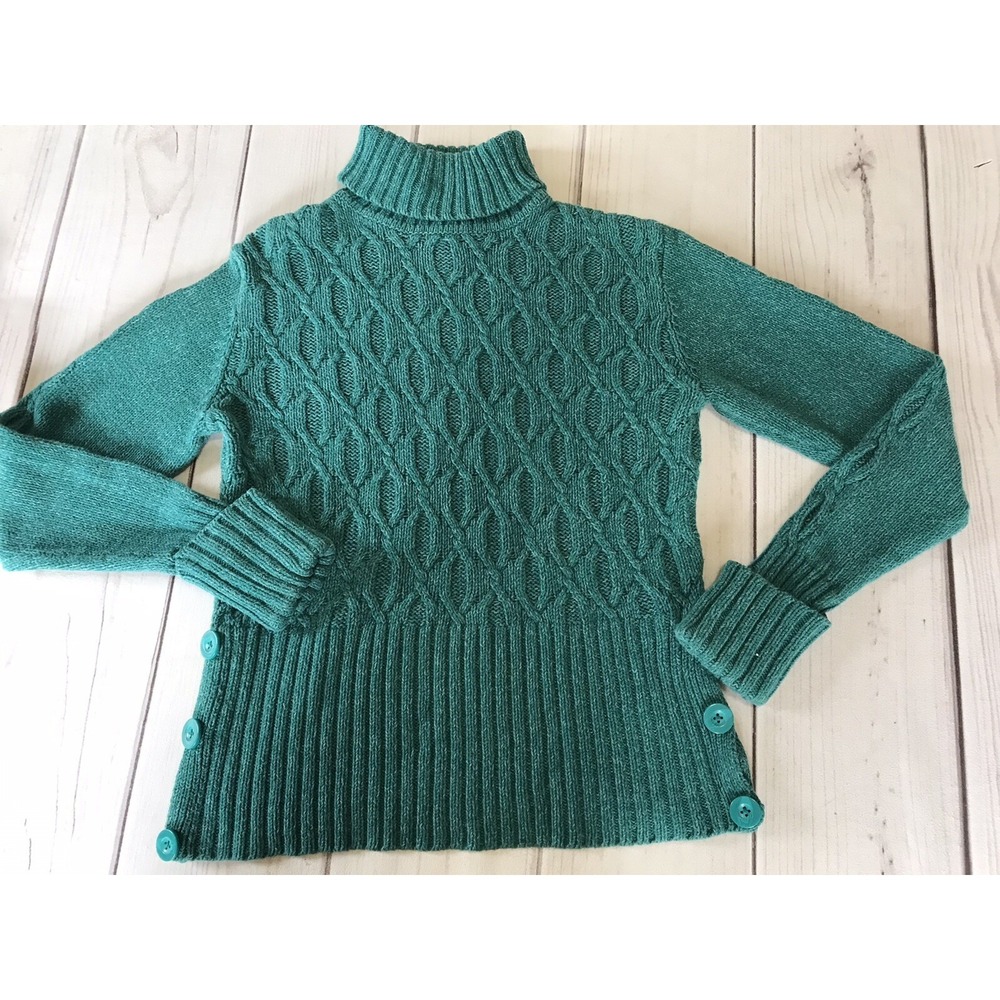 Apt. 9 Turtleneck Cable Knit Sweater Womens Size Medium Long Sleeve